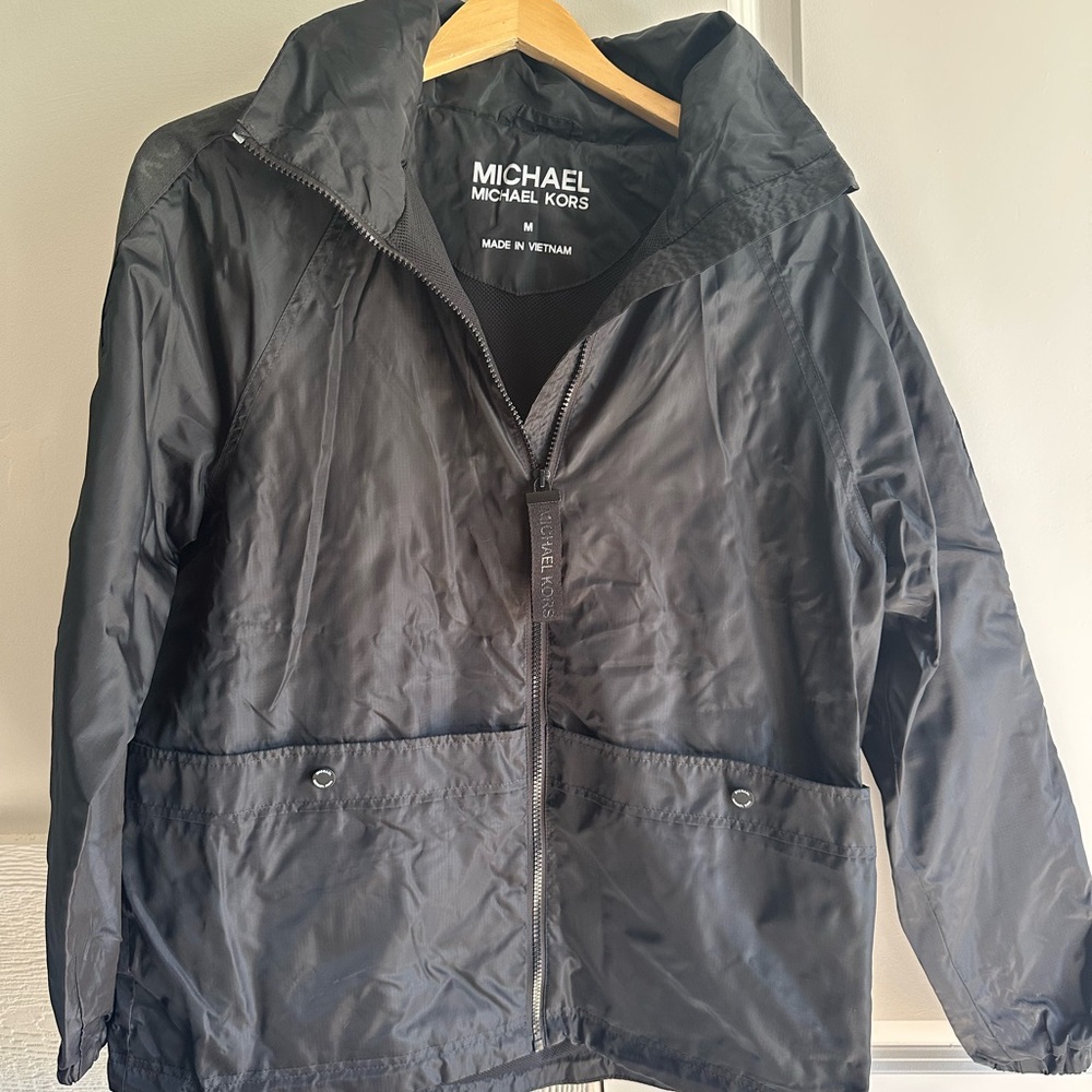Michael Kors Black Windbreaker